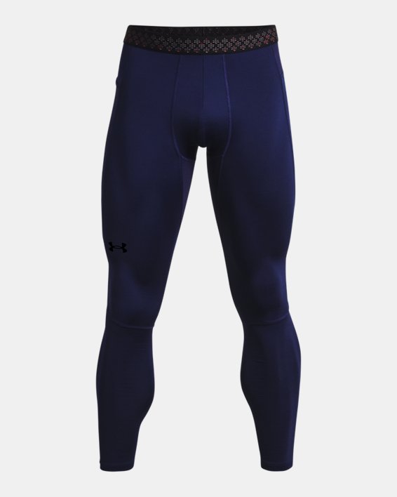 Men's UA RUSH™ ColdGear® Leggings, Blue, pdpMainDesktop image number 4